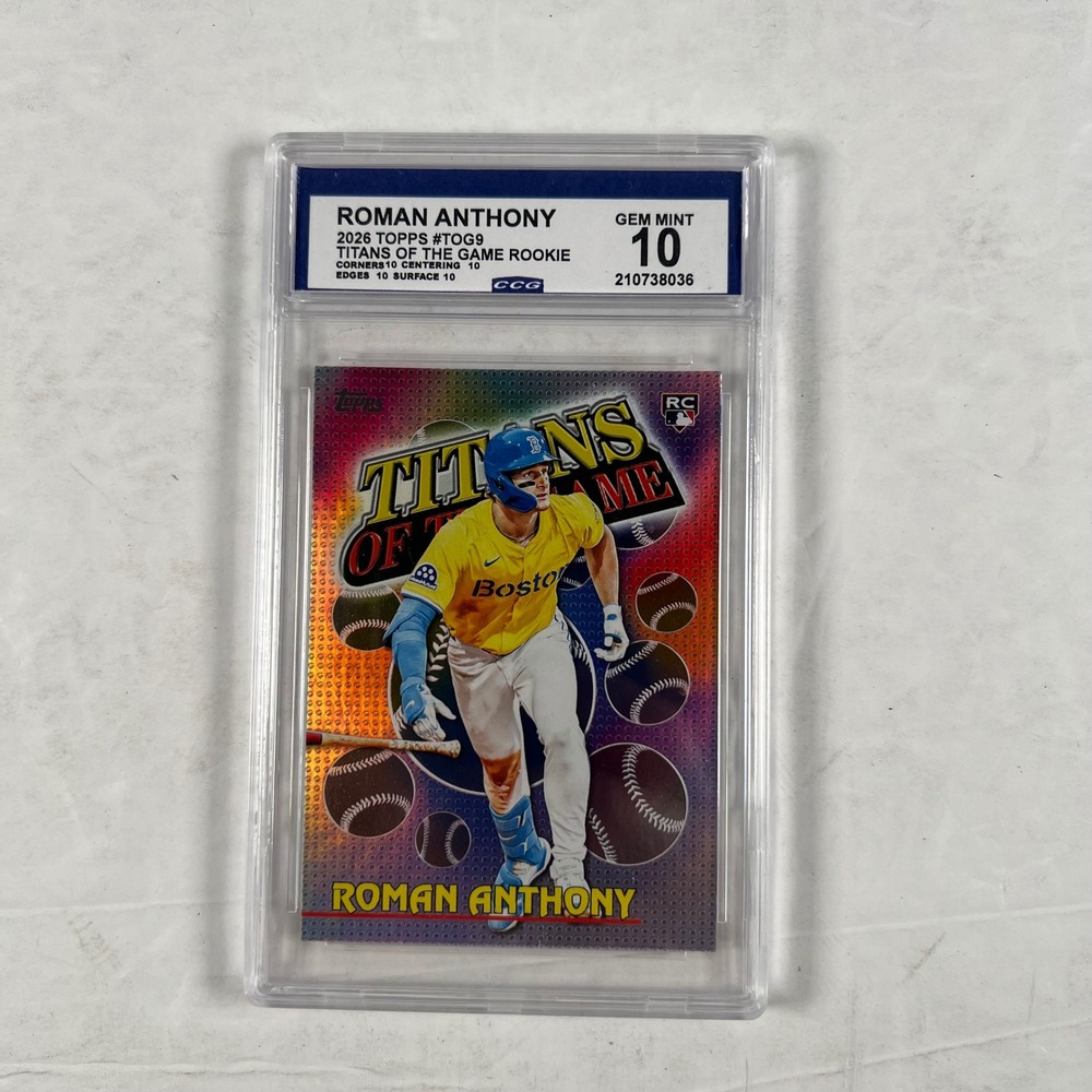 Roman Anthony 2026 Topps Titans of the Game Rookie RC CCG 10 Gem Mint Red Sox
